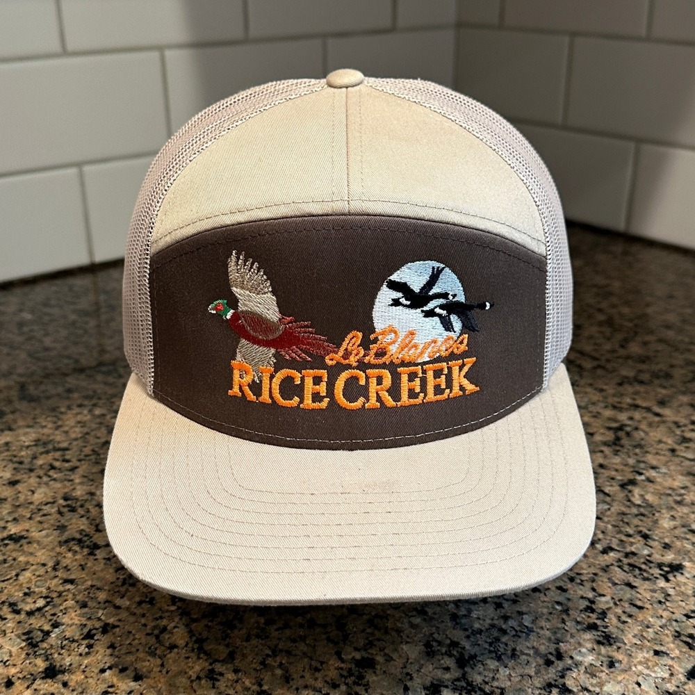 La Blancs Rice Creek Hunting Richardson 6 Panel Hat Snapback Brown